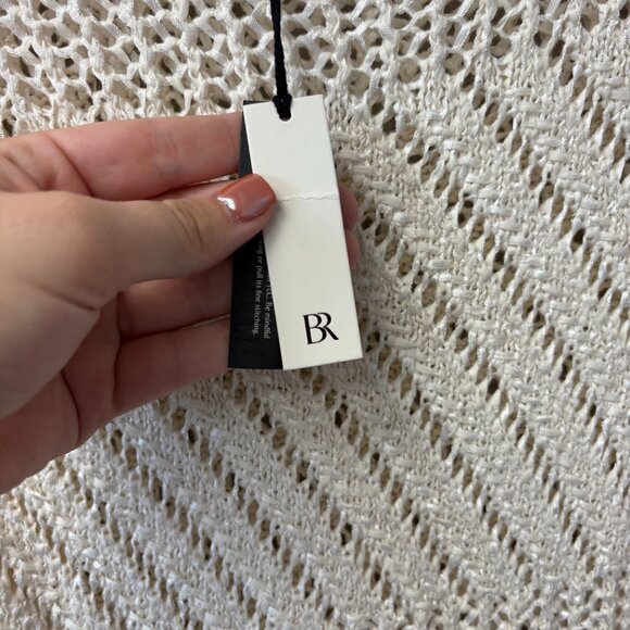 BANANA REPUBLIC COTTON-BLEND OPEN-STITCH MAXI DRESS - Picture 3 of 4